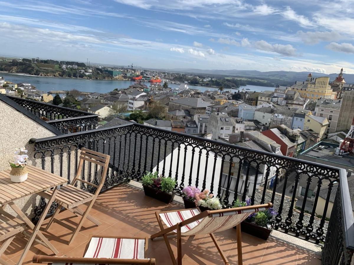 Moderno Piso Con La Mejor Terraza De Ribadeo Y Vistas Maravillosas المظهر الخارجي الصورة